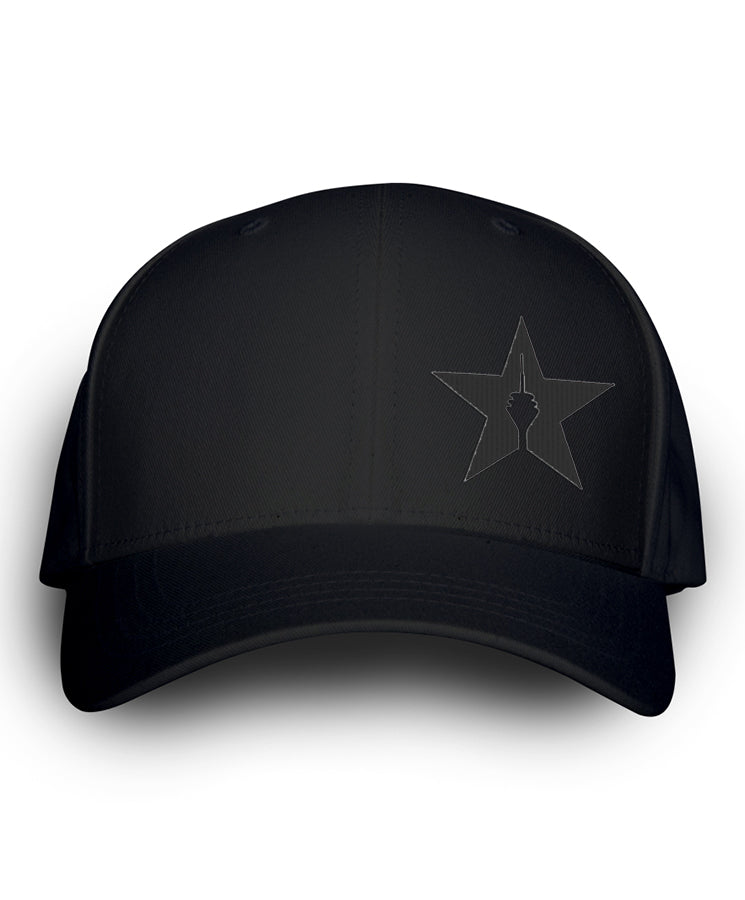 Original Flexfit Cap "Star", black-black