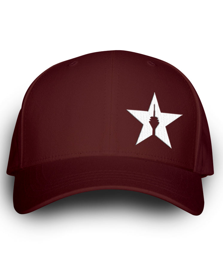 Original Flexfit Cap "Star", bordeaux