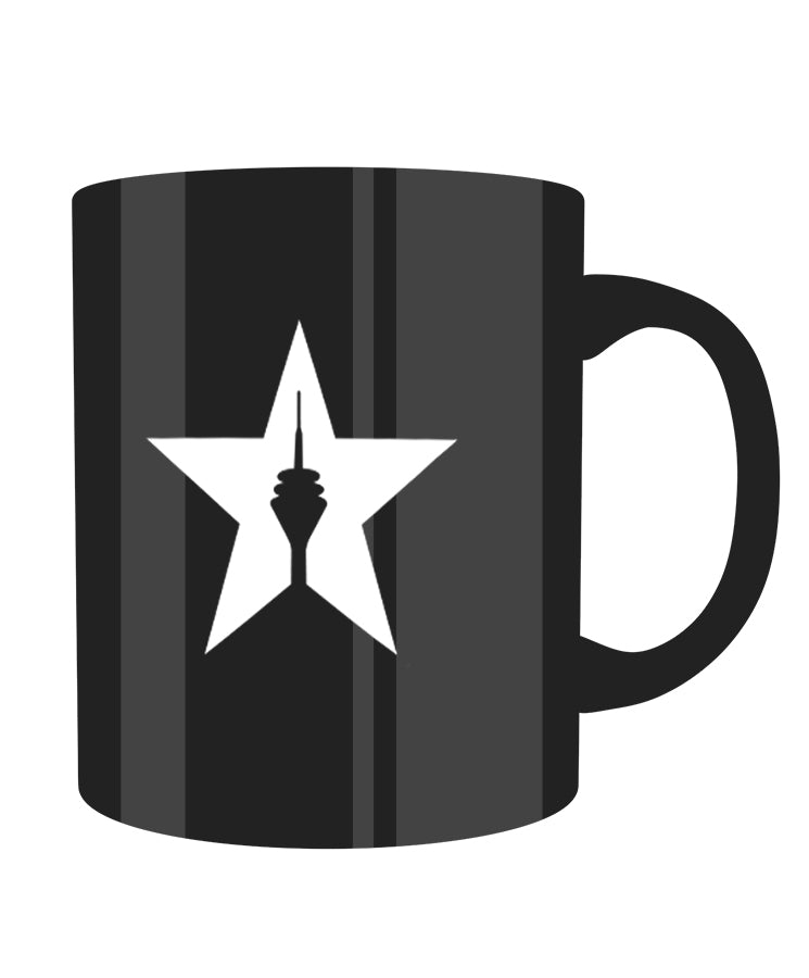 Kaffeebecher "Star", black-white