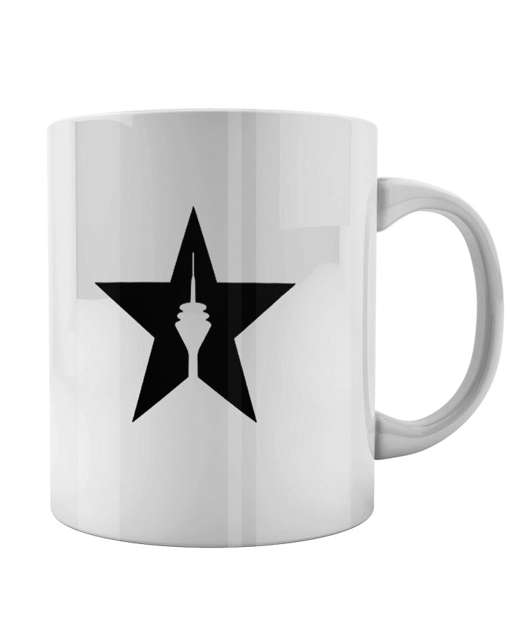 Kaffeebecher "Star", white-black