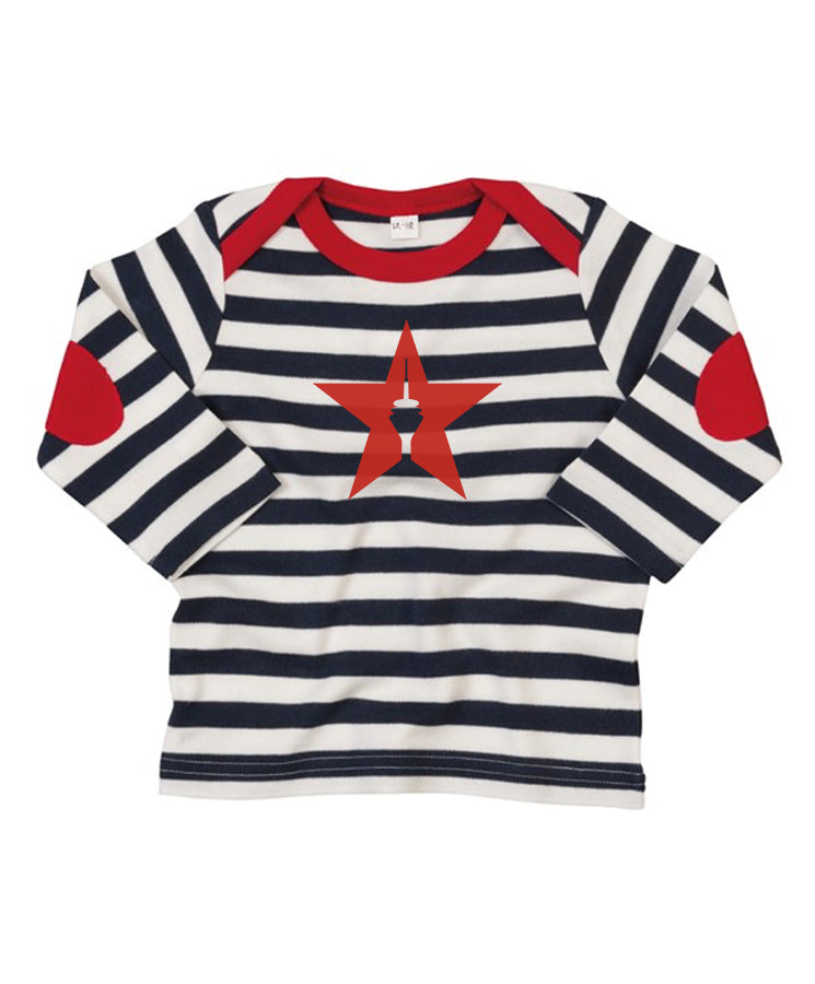 Baby Striped L/S Tee "Star"